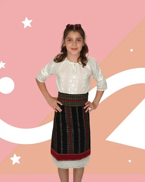 Costum Catrinta si Brau fetite 2