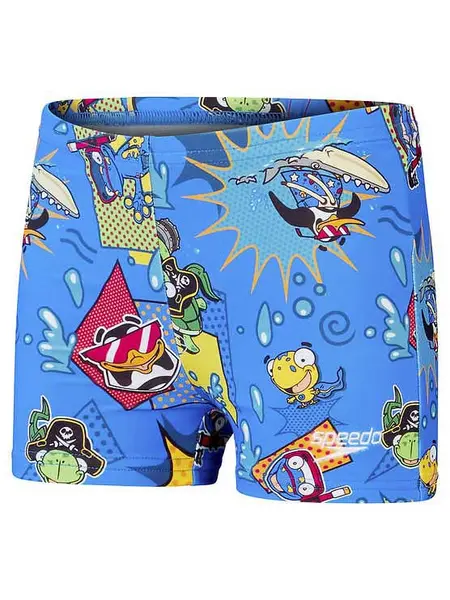 Costum de baie Boys Learn to Swim Allover