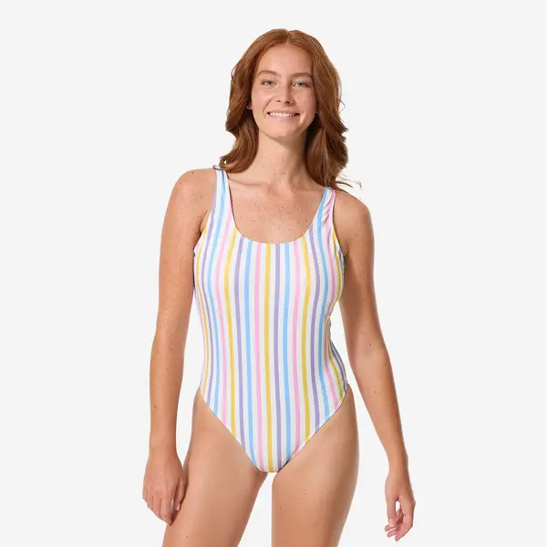 Costum de baie întreg dungi Aurely Multicolor Damă