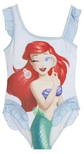 Costum de baie întreg pentru copii Cerda - Disney Princess, 3 ani, albastru deschis