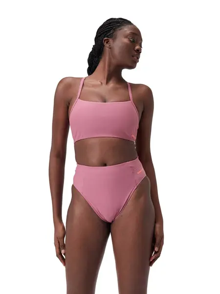 Costum de baie - partea de jos Solid Hi Waist Btm