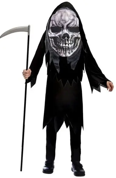 Costum de carnaval pentru copii Amscan - Grim Reaper Big Head, 10-12 ani