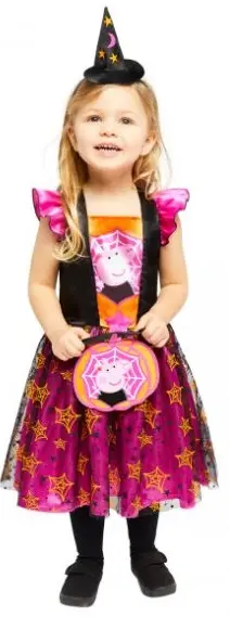 Costum de carnaval pentru copii Amscan - Peppa Pig, 3-4 ani