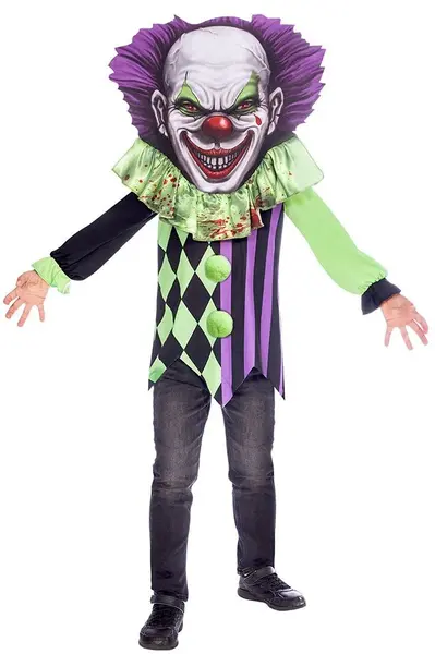 Costum de carnaval pentru copii Amscan - Scary clown, 6-8 ani