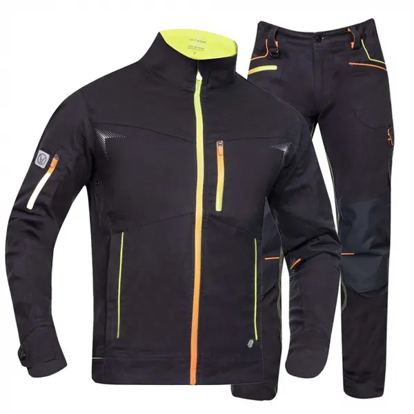 Costum de lucru negru cu pantaloni standard, Ardon CREATRON L, 46, NEGRU