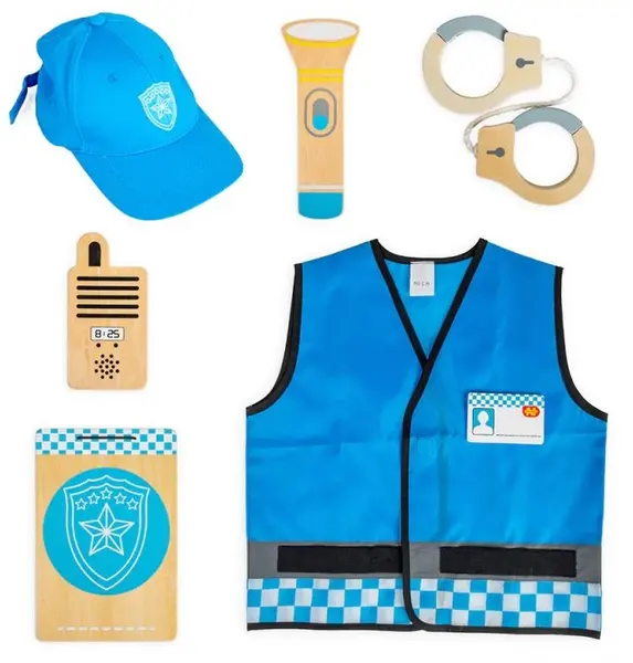 Costum de polițist pentru copii Bigjigs