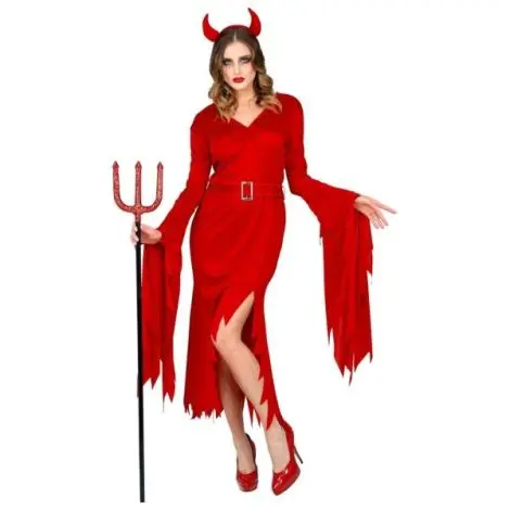 Costum diavolita rosu adult