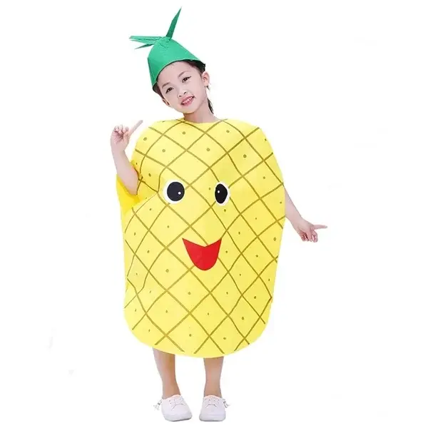 Costum fruct Ananas, DEPOX , galben, marime universala