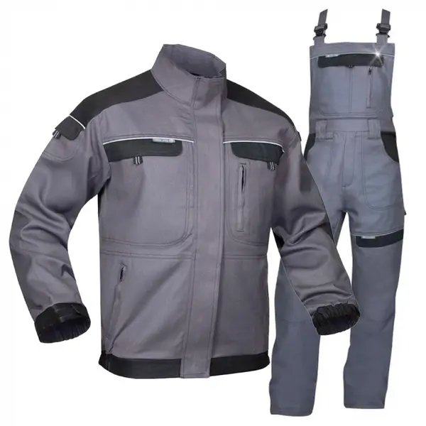 Costum gri cu pantaloni cu pieptar de lucru, Ardon COOL TREND 2XL, 46, GRI