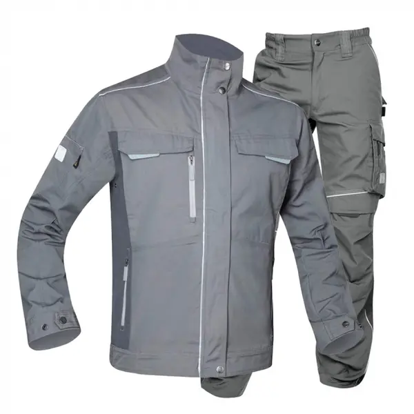 Costum gri cu pantaloni de lucru, hidrofobizat, URBAN+ M, 60, GRI
