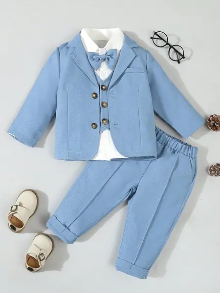 Costum pentru bebelusi - albastru / 18-24luni