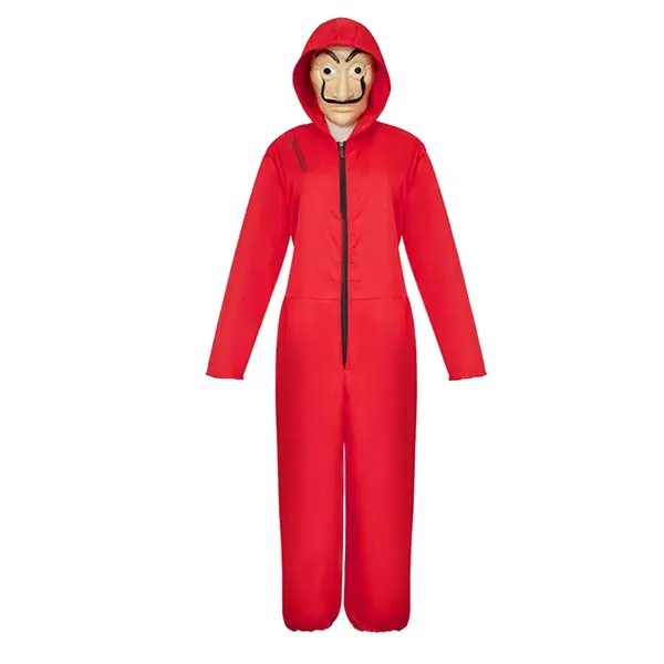 Costum pentru copii, La Casa de Papel, rosu, 3-5 ani, 100-110 cm