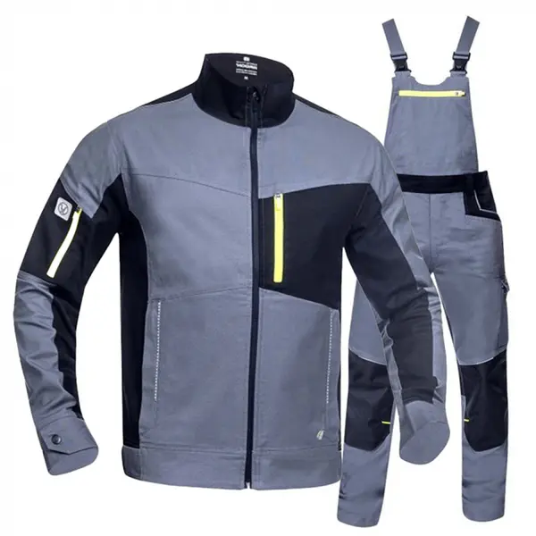Costum salopeta gri cu jacheta si pantaloni cu pieptar, Ardon 4XSTRETCH 3XL, 48, GRI