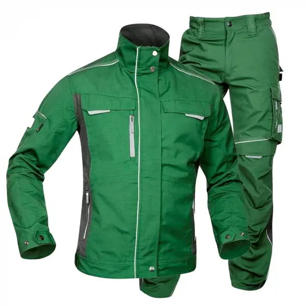 Costum verde cu pantaloni de lucru, hidrofobizat, URBAN+ M, 52, VERDE