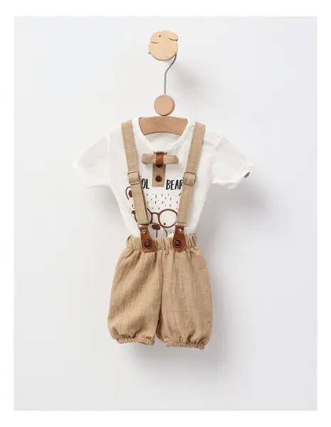 Costumas Cool Bear, model cu bej