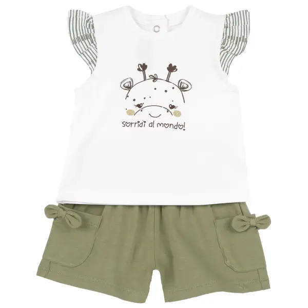 Costumas copii Chicco, tricou si pantaloni, Multicolor, 02153-70MFCO