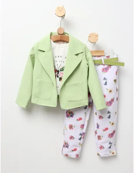 Costumas cu sacou Free To Fly cu verde