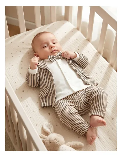 Costumas elegant bebe, Marcus, cu bej
