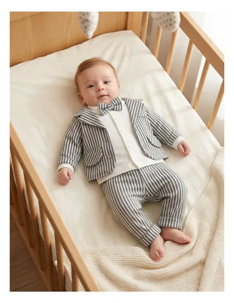 Costumas elegant bebe, Marcus, cu gri