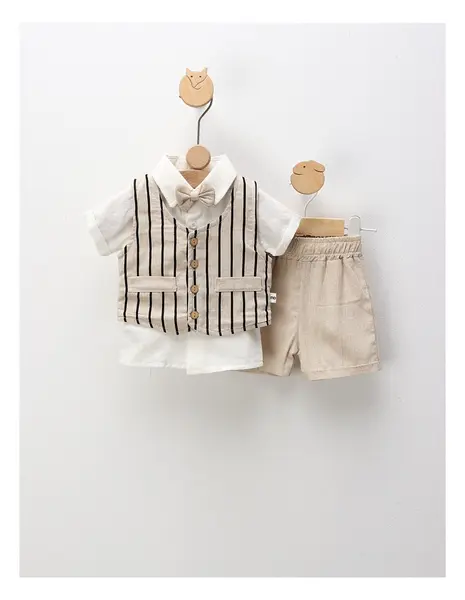 Costumas elegant Oliver, alb-crem