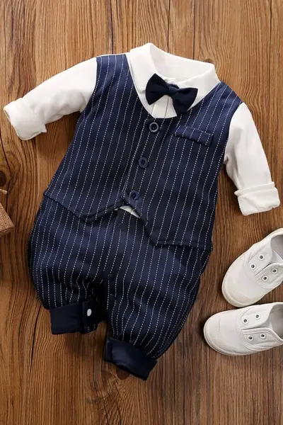 Costumas elegant pentru bebe GENTLE - nou-născut