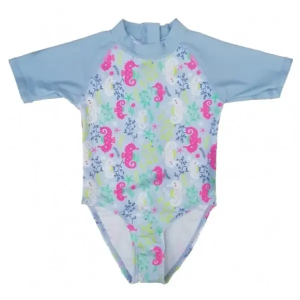 Costume de Baie Inot pentru bebelusi si copii, Protectie Soare UPF50+, Sea Horse, Marimea 4