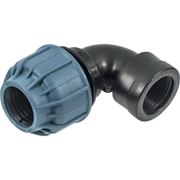 Cot 90° compresiune cu FE, PN 10 si PN 16, Elysee , Dimensiune 32x3/4" ,Presiune 10 Bari