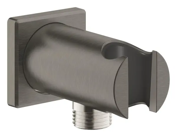Cot de iesire Grohe, Rainshower Wall Union w/Holder, montare pe perete, universal, filet tata, suport,brushed hard graphite, antracit mat
