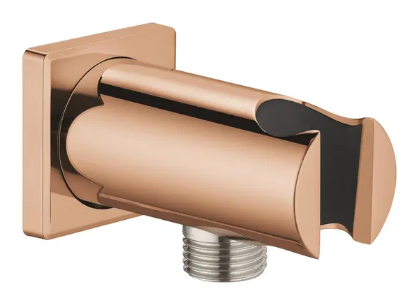 Cot de iesire Grohe, Rainshower Wall Union w/Holder, montare pe perete, universal, filet tata, suport, Warm sunset, Cupru lucios