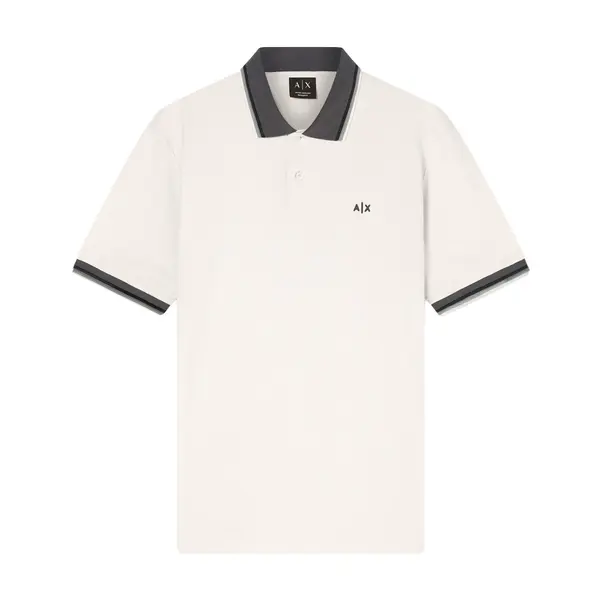 Cotton polo shirt cream S