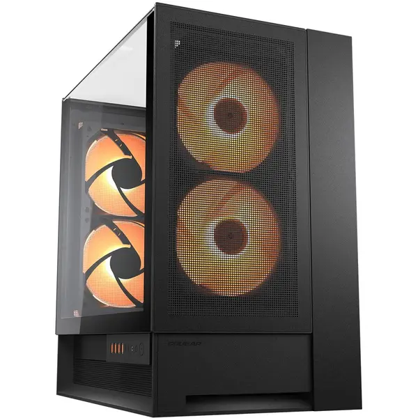 Cougar Carcasă Cougar Midi-Tower OmnyX ARGB, 4 ventilatoare, Neagru