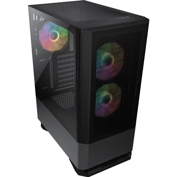 Cougar Carcasa COUGAR MX430 Mesh RGB, Mid Tower, tempered glass, Negru