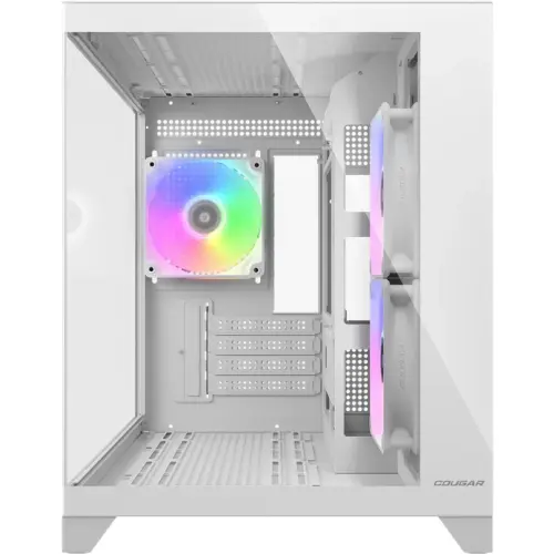 COUGAR GAMING Carcasa PC Cougar FV150 Mini, sticla temperata, iluminare aRGB, Mini Tower, Fara sursa, Alb
