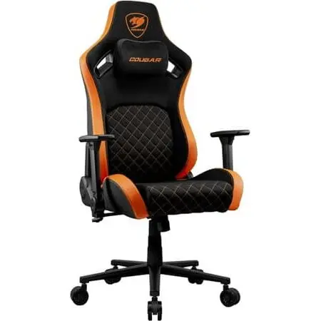 Cougar Scaun gaming Cougar Defensor F, CGR-DFF, suporta 120 Kg, Negru-Portocaliu