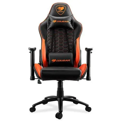 Cougar Scaun Gaming Cougar Outrider, Piele, Cadru metalic, Negru/Portocaliu