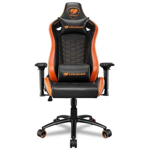 Cougar Scaun Gaming Cougar Outrider S, Piele, Cadru metalic, Negru/Portocaliu