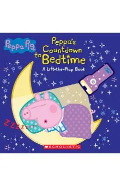 Countdown to Bedtime (Media Tie-In): Lift-The-Flap Book with Flashlight (Peppa Pig) - Scholastic