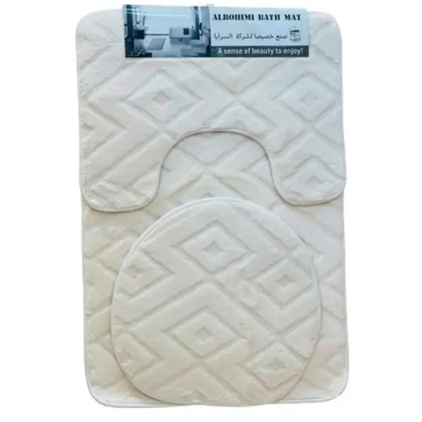 Covoare Anti-Alunecare Baie, 3 Bucati, Diverse Culori si Modele, Grunberg