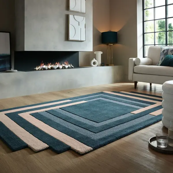 Covor Abstract Labyrinth Verde 200X290 cm, Flair Rugs