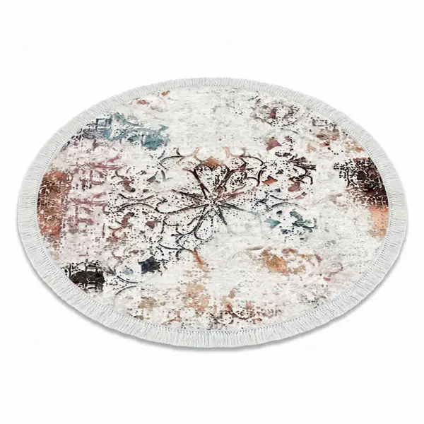 Covor Amira, Lavabil, Antiderepant, Multicolor, 100x100 cm