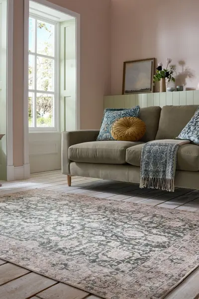 Covor Beau Floral Verde 190x290 cm, Flair Rugs