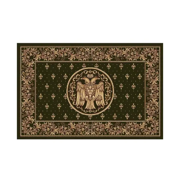 Covor Bisericesc Dreptunghiular, 250 cm x 350 cm, Verde, Model Lotos