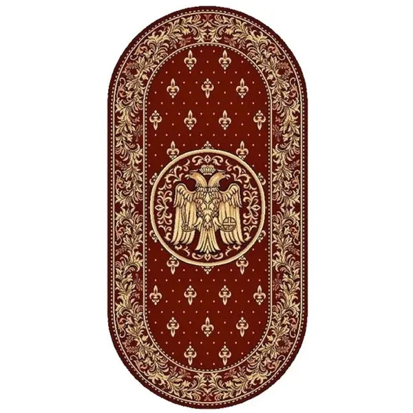 Covor Bisericesc Oval, 150 x 230 cm, Rosu, Lotos 15032/210