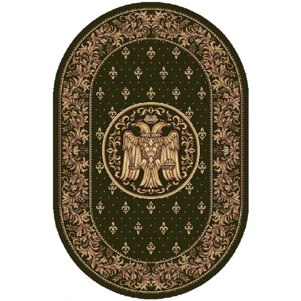 Covor Bisericesc Oval, 150 x 230 cm, Verde, Lotos 15032
