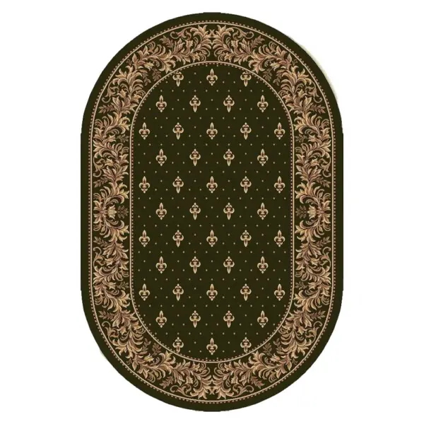 Covor Bisericesc Oval, 150 x 230 cm, Verde, Lotos 15033/310