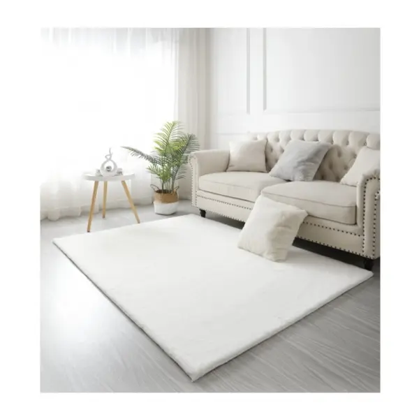 Covor Blanita Alb, Antiderapant, 120 x 160 cm, Lop 060