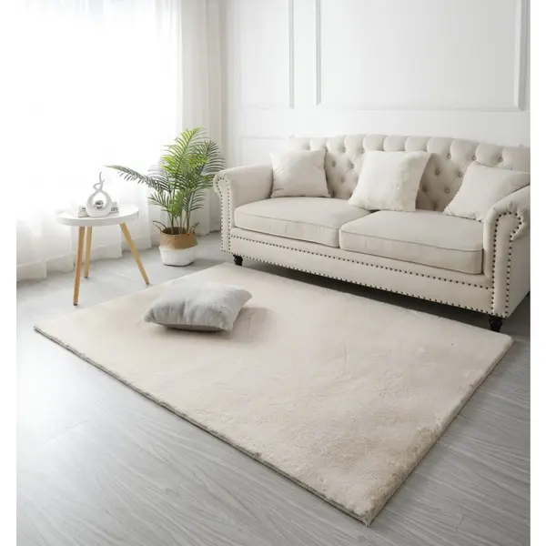 Covor Blanita Crem, Antiderapant, 200 cm x 300 cm, Soft Lop 050
