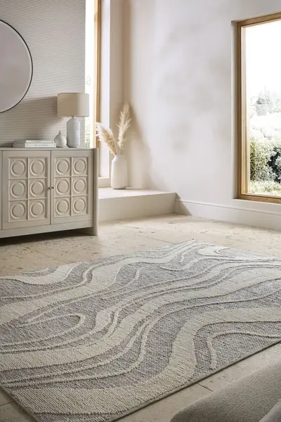 Covor Calder Washable Gri 160x223 cm, Flair Rugs