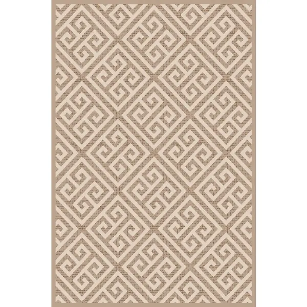 Covor Cappuccino Bej/Alb, Antistatic, 80 cm x 150 cm, 16063-10