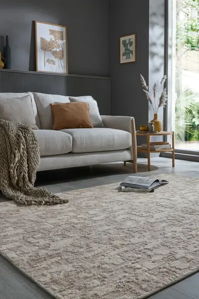 Covor Connely Washable Bej 155x230 cm, Flair Rugs